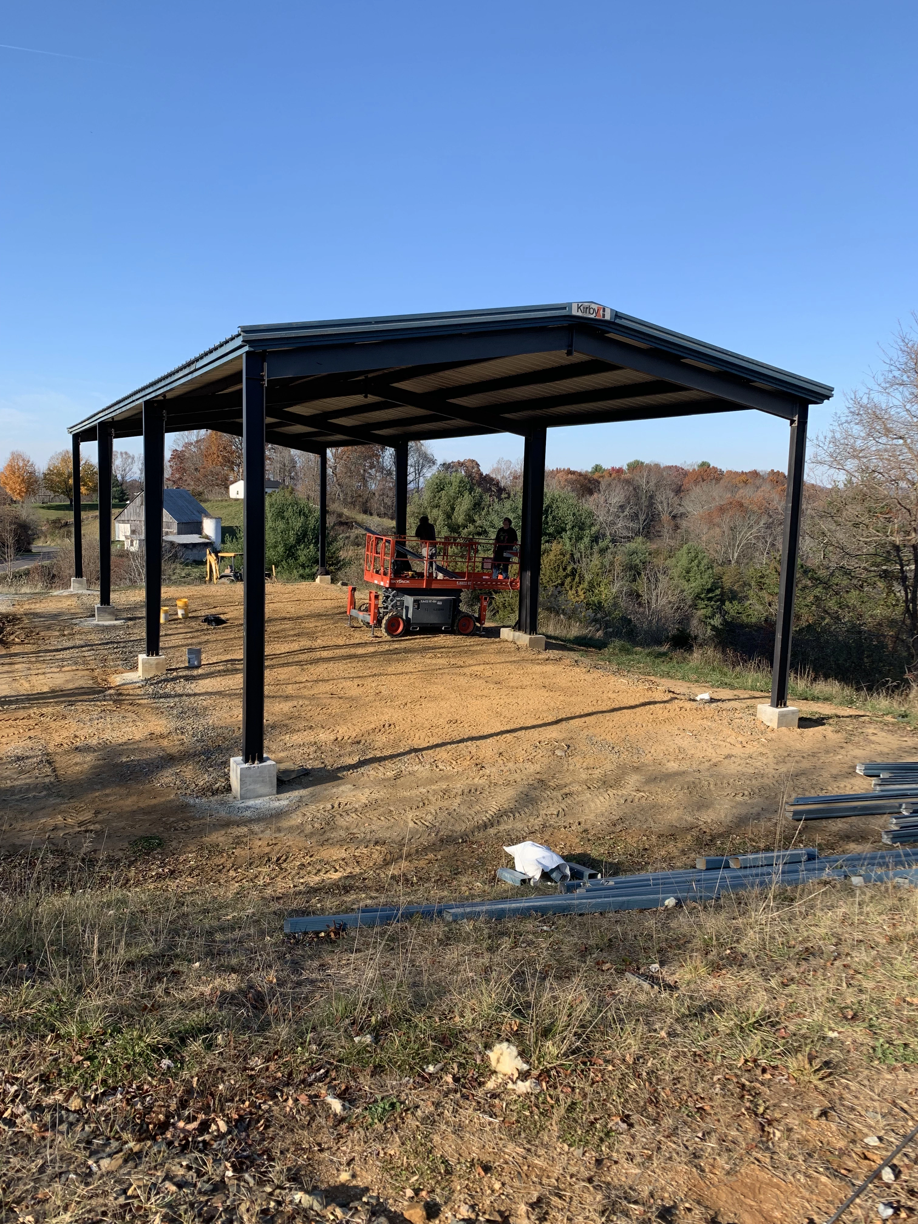 Covered Steel Structure